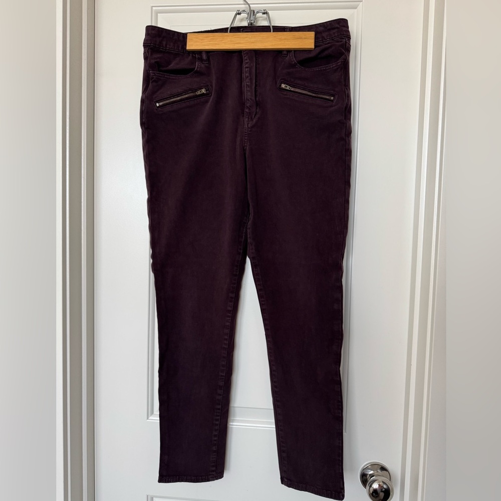 American Eagle Aubergine Super Stretch Hi-Rise Jeggings